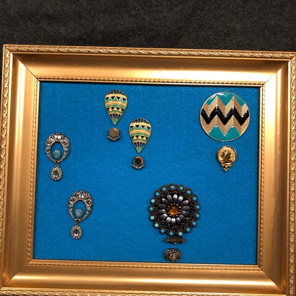 FRAMED JEWELRY ART COLLAGE “MORNING FLIGHT” HANDMADE UNIQUE OOAK GIFT 🎁 IDEA - Picture 13 of 14